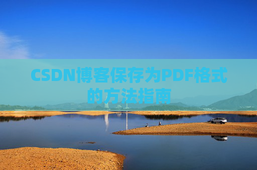 CSDN博客保存为PDF格式的方法指南